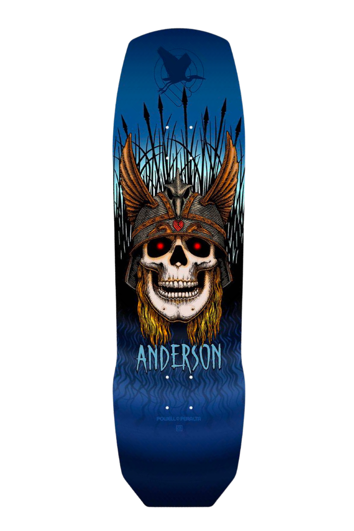ANDY ANDERSON HERON SHAPE (BLUE) 9.13&quot; DECK