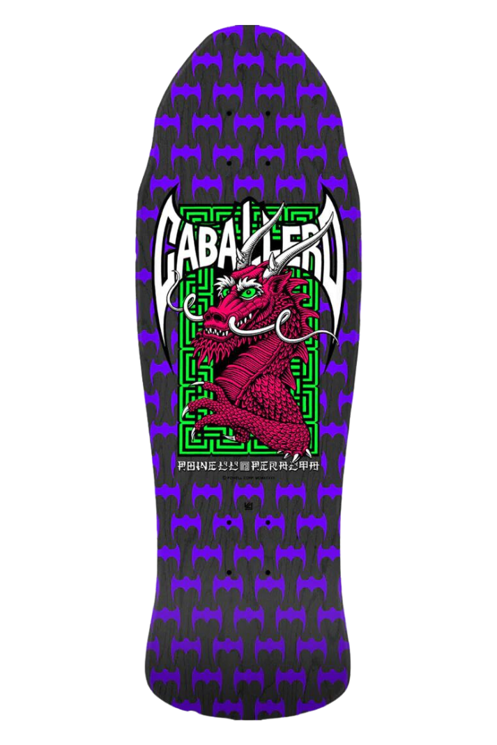 CABALLERO STREET SPOON REISSUE BLACK STAIN 9.625&quot; DECK