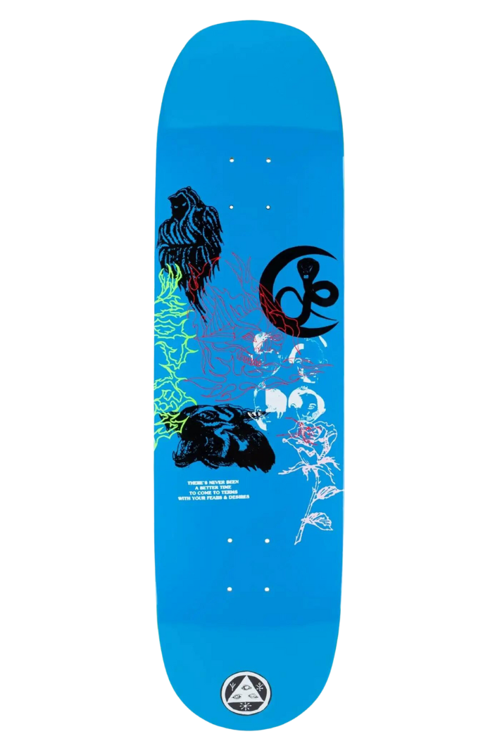 FLASH ON MOONTRIMMER BLUE 8.5&quot; DECK