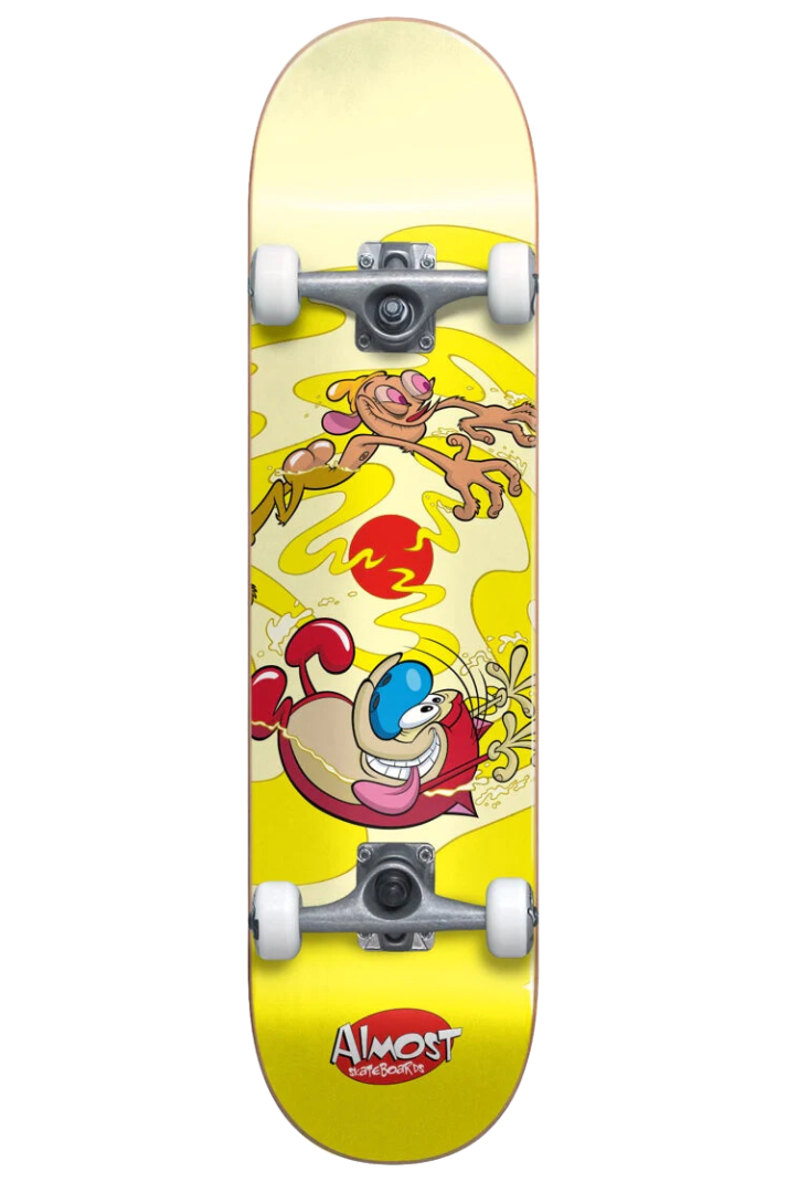REN &amp; STIMPY DRAIN 8&quot; COMPLETE SKATEBOARD