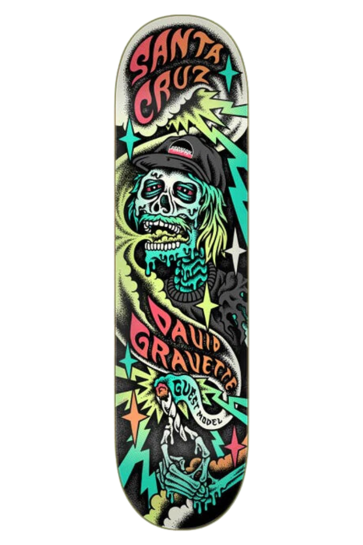 GRAVETTE HIPPIE SKULL 8.3&quot; DECK