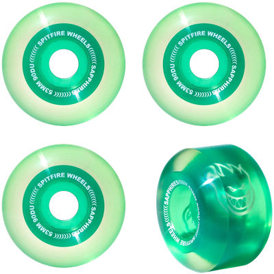 SAPPHIRE RADIAL GREEN 53MM / 90A WHEELS