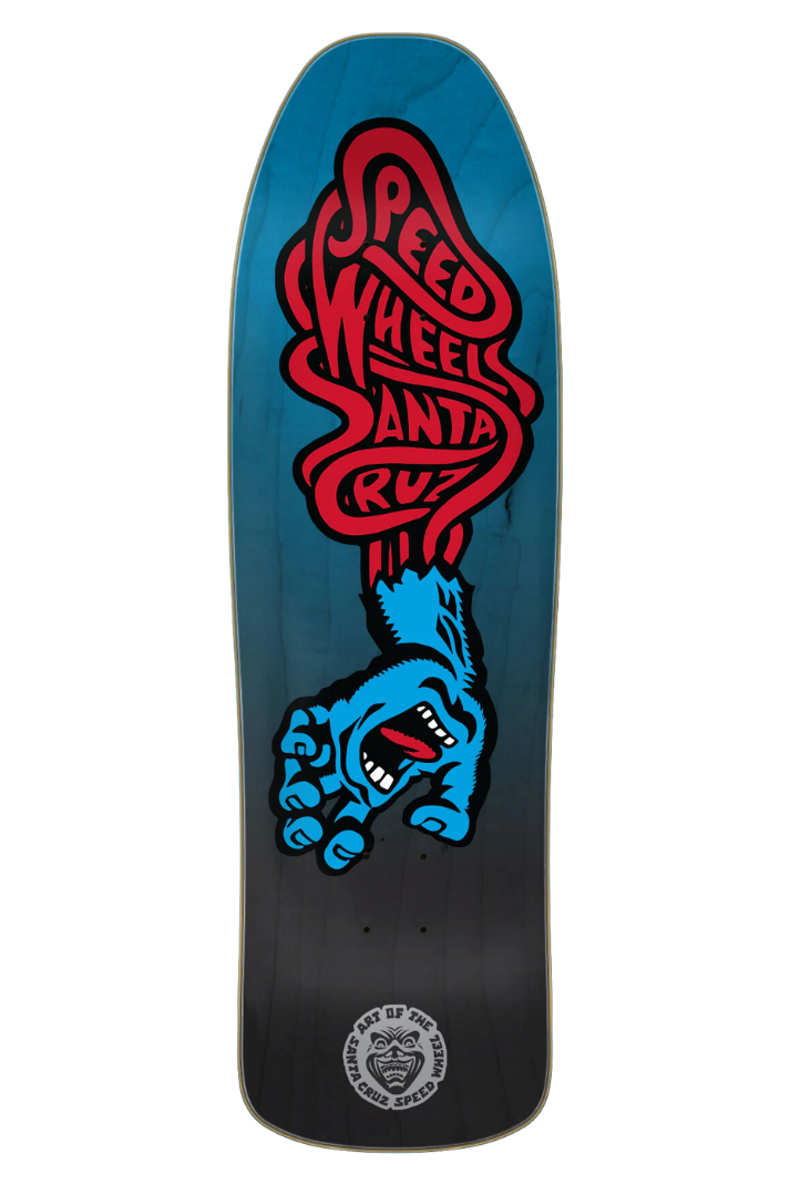 SPEED WHEELS VEIN HAND SCREENED 9.35&quot; DECK #52/300 BLUE/BLACK