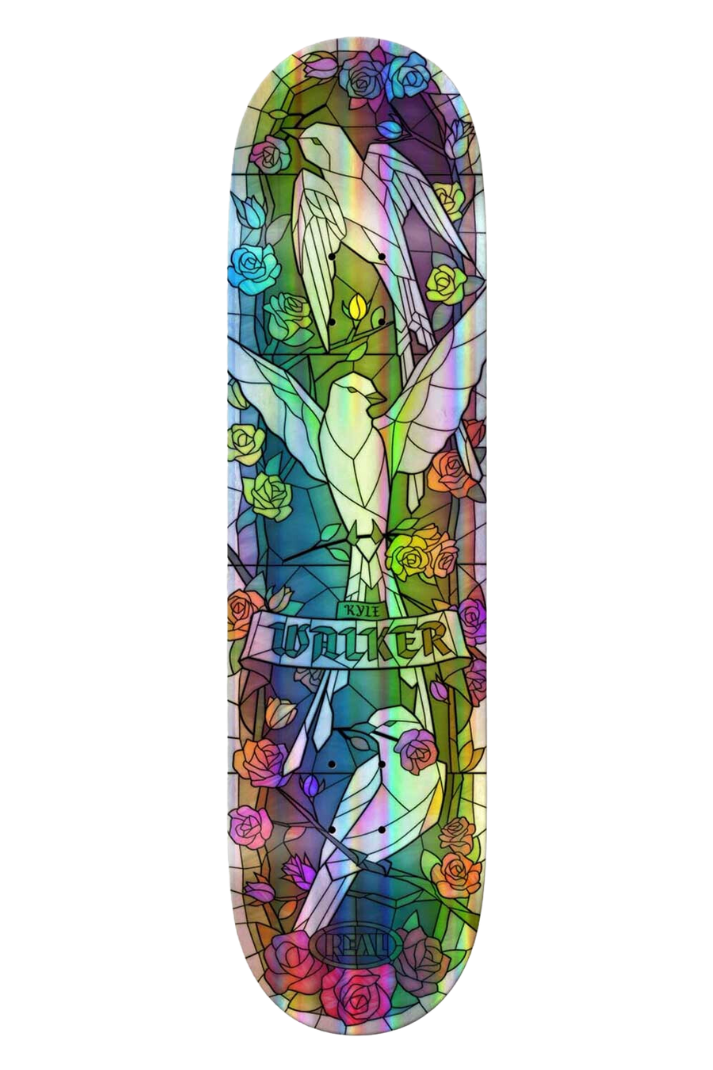 KYLE HOLOGRAPHIC RAINBOW FOIL CATHEDRAL 8.38&quot; DECK