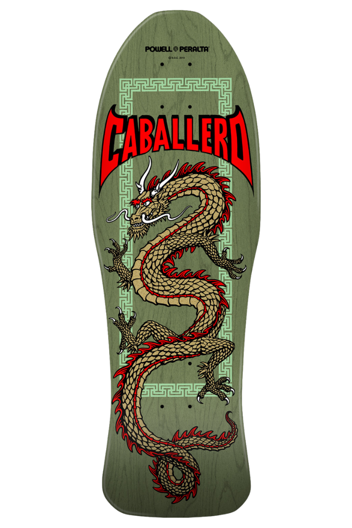 CABALLERO CHINESE DRAGON REISSUE SAGE GREEN 10&quot; DECK