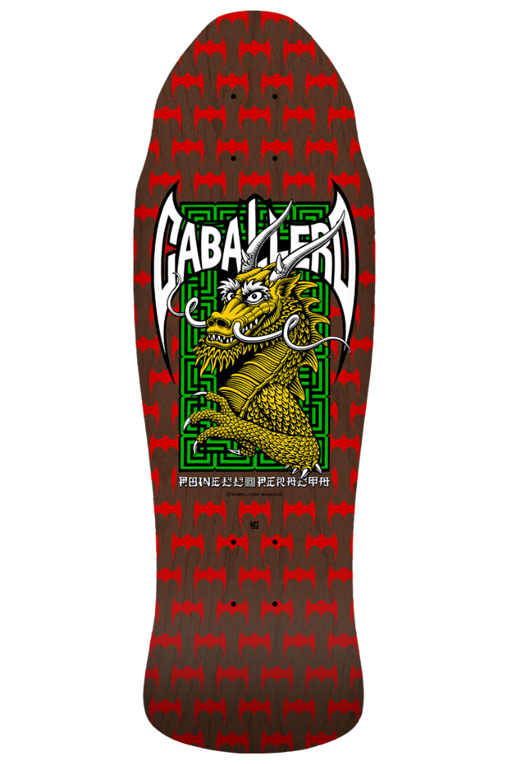 CABALLERO STREET SPOON REISSUE RED/BROWN 9.625&quot; DECK