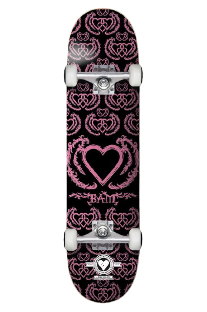 THE HEART SUPPLY - BAM UNITED 8&quot; COMPLETE SKATEBOARD