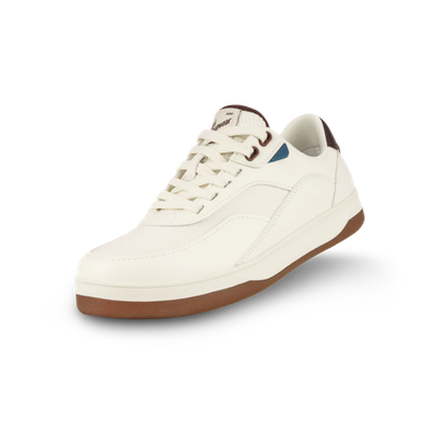 W COURTSIDE CLASSIC OFF-WHITE/MAHOGANY