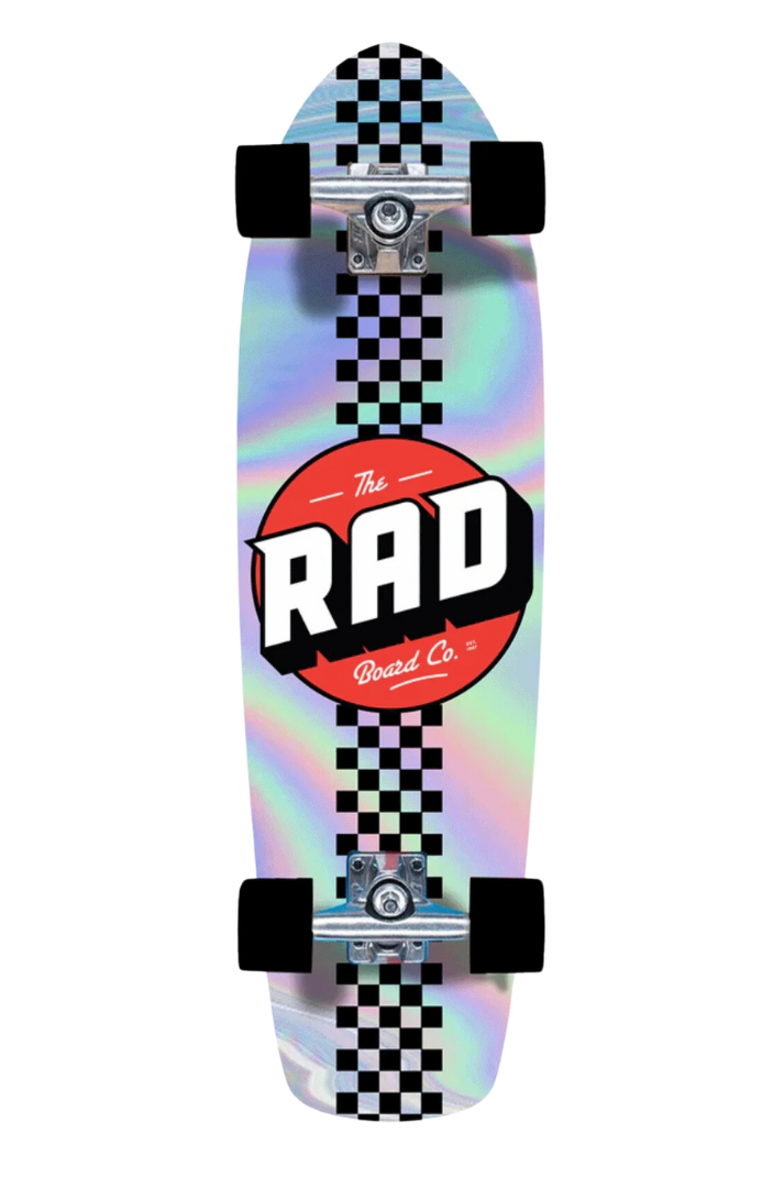 RAD RETRO ROLLER NEOCHROME 7.9&quot; CRUISER SKATEBOARD