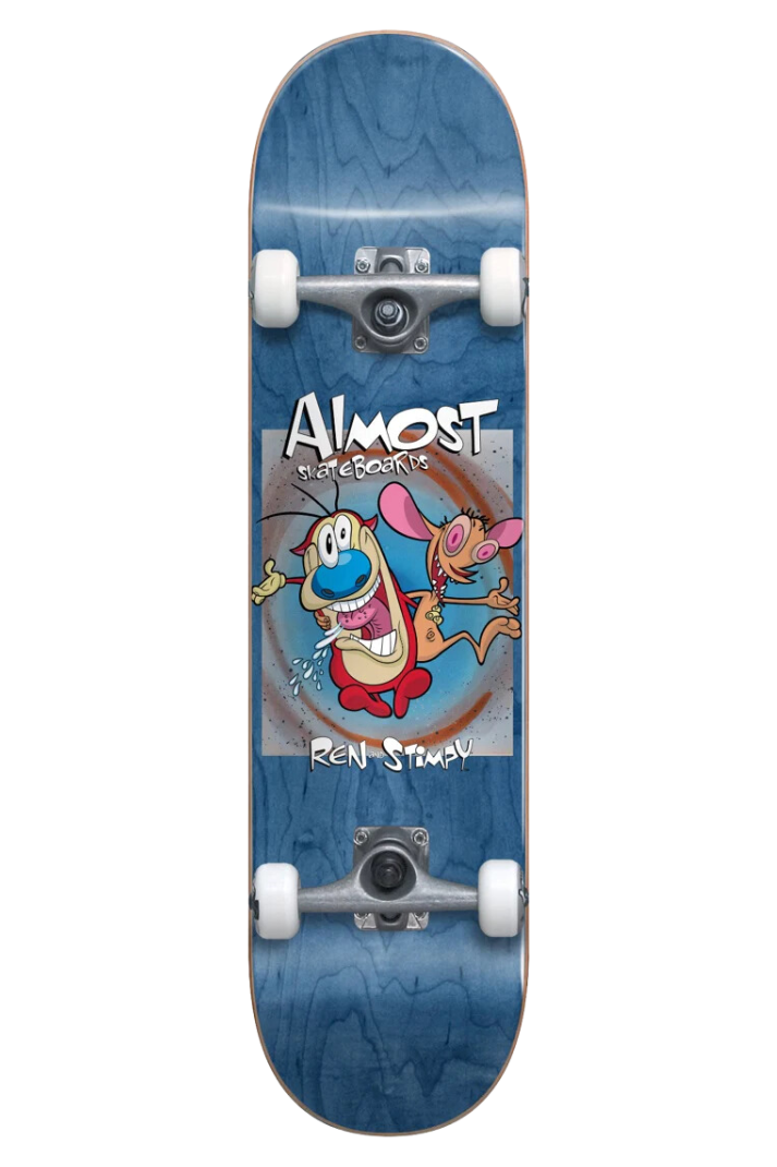 REN &amp; STIMPY BOXED PREMIUM 8&quot; COMPLETE SKATEBOARD