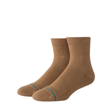 ICON BROWN QUARTER SOCKS