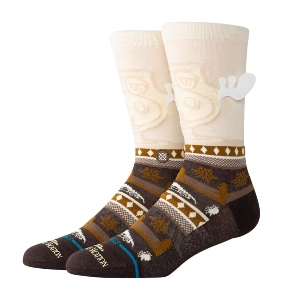 CHRISTMAS VACATION x STANCE HAVE SOME EGGNOG CREW SOCKS