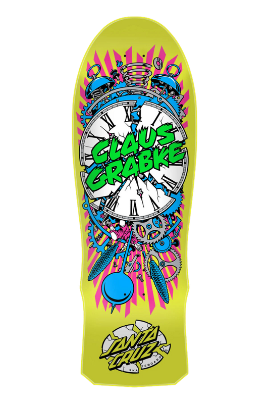 GRABKE EXPLODING CLOCK REISSUE YELLOW 10.04&quot; DECK