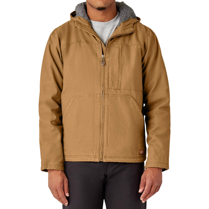DUCK CANVAS HIGH PILE FLEECE LINED JACKET