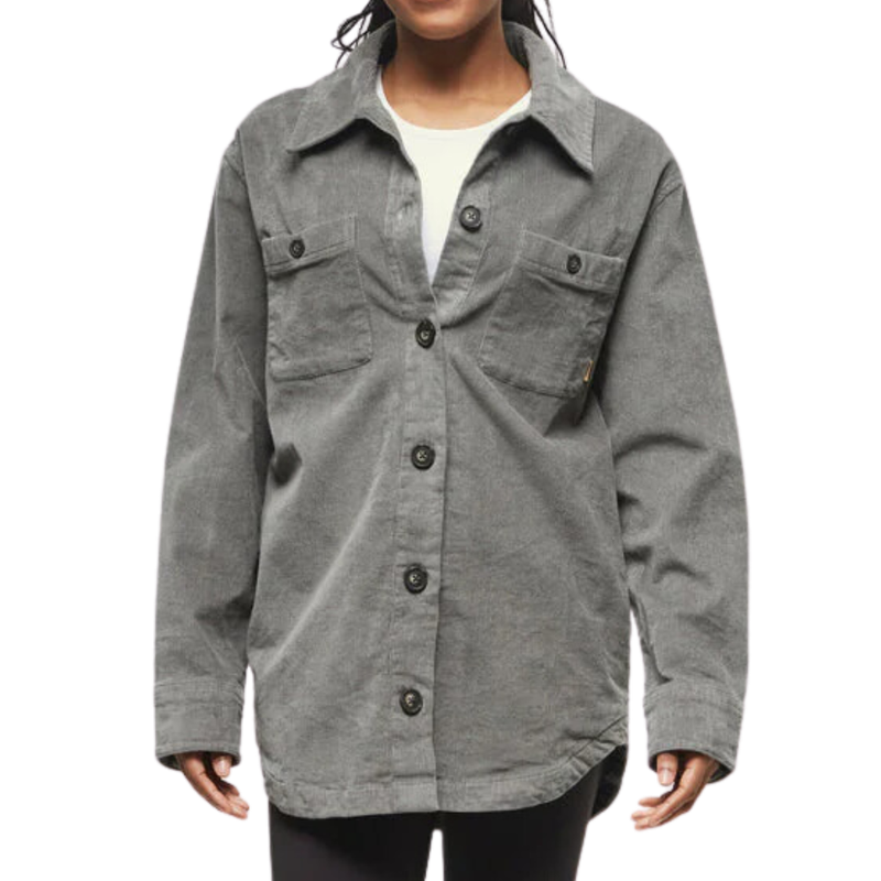 WOMENS ECOSTRETCH CORDUROY SHACKET