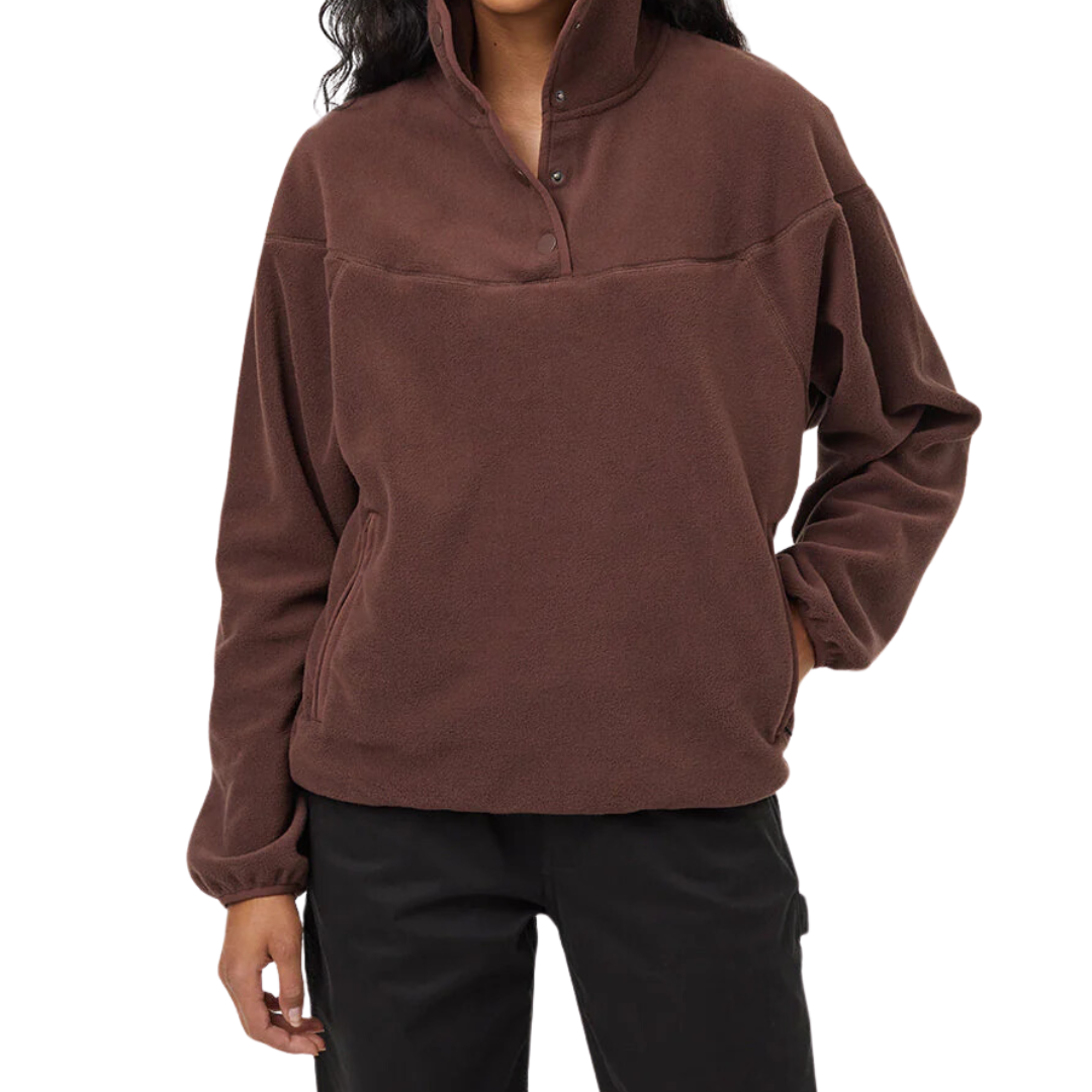 W RECYCLED MICROFLC 1/4 ZIP