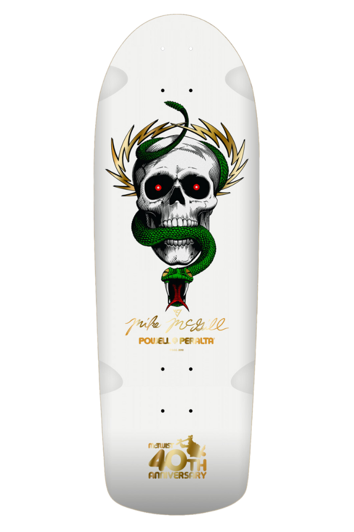 40 YEARS MCGILL SKULL &amp; SNAKE REISSUE 10&quot; DECK
