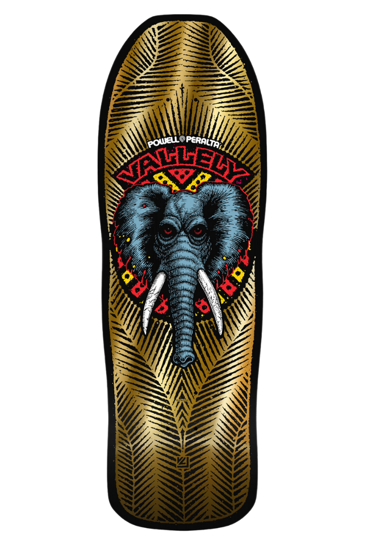 VALLELY ELEPHANT GOLD FOIL REISSUE 10&quot; DECK