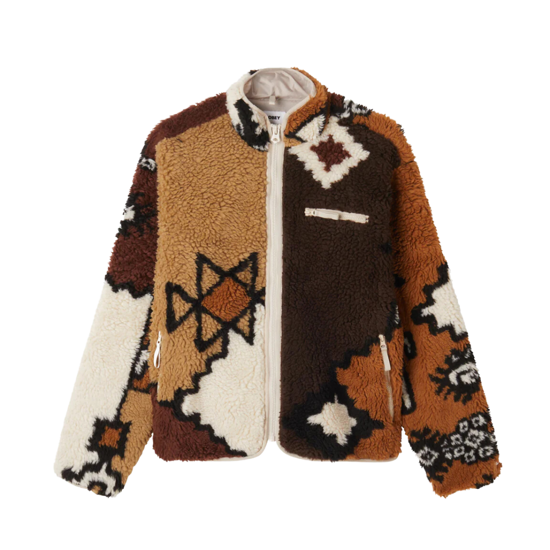 MOROCCAN RUG SHERPA JACKET