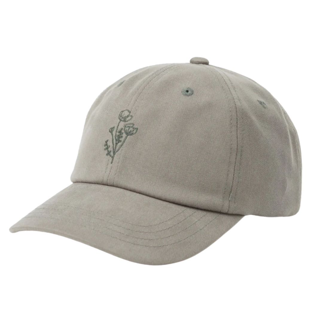 FLOWER EMBROIDERY PEAK HAT