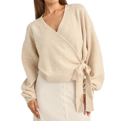 LEXIE WRAP FRONT KNIT