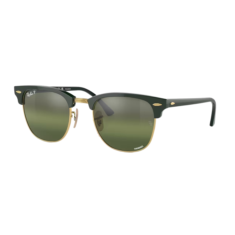 CLUBMASTER GREEN ON ARISTA/DARK GREEN MIRROR POLAR