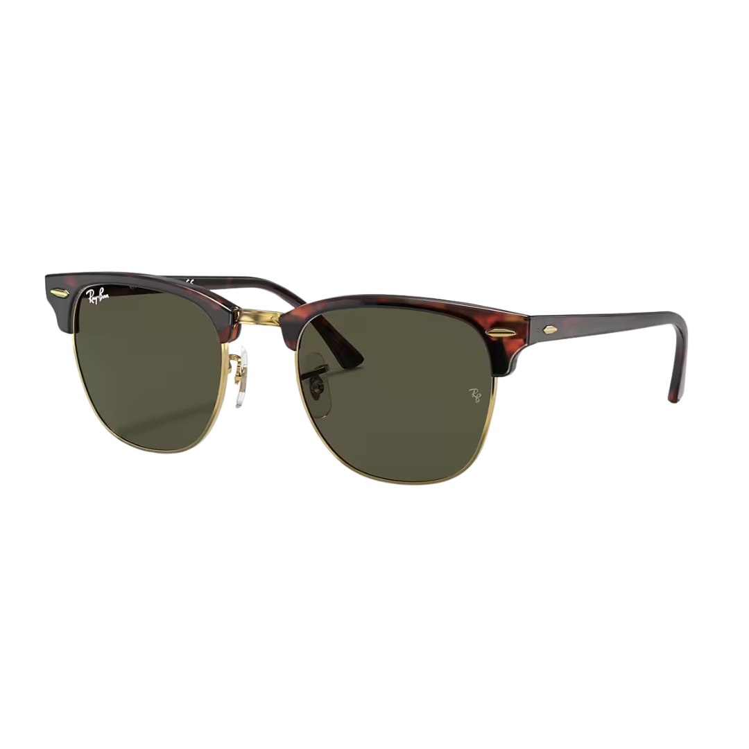 CLUBMASTER MOCK TORTOISE ON ARISTA/G-15 GREEN