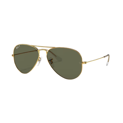 AVIATOR LARGE METAL ARISTA/GREEN POLARIZED
