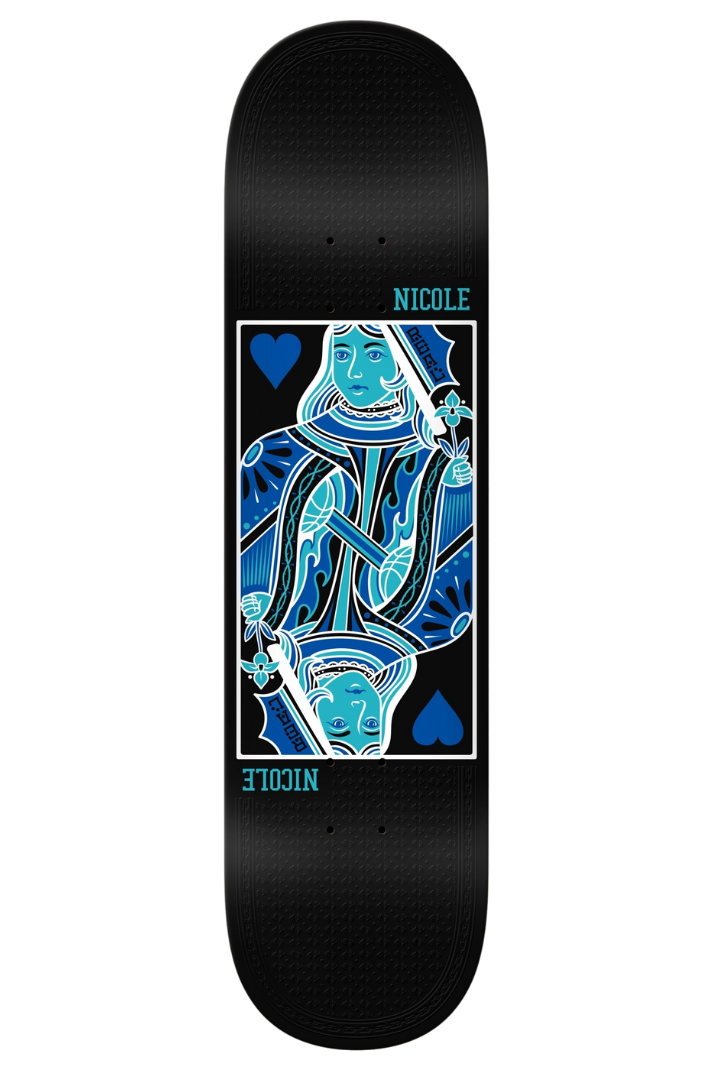 NICOLE QUEEN OF HEARTS TWIN 8.25&quot; DECK