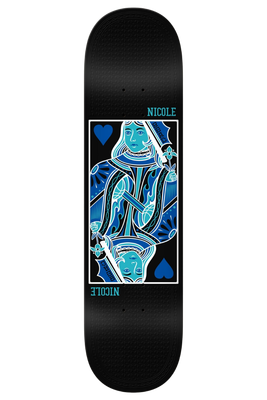 NICOLE QUEEN OF HEARTS TWIN 8.25&quot; DECK