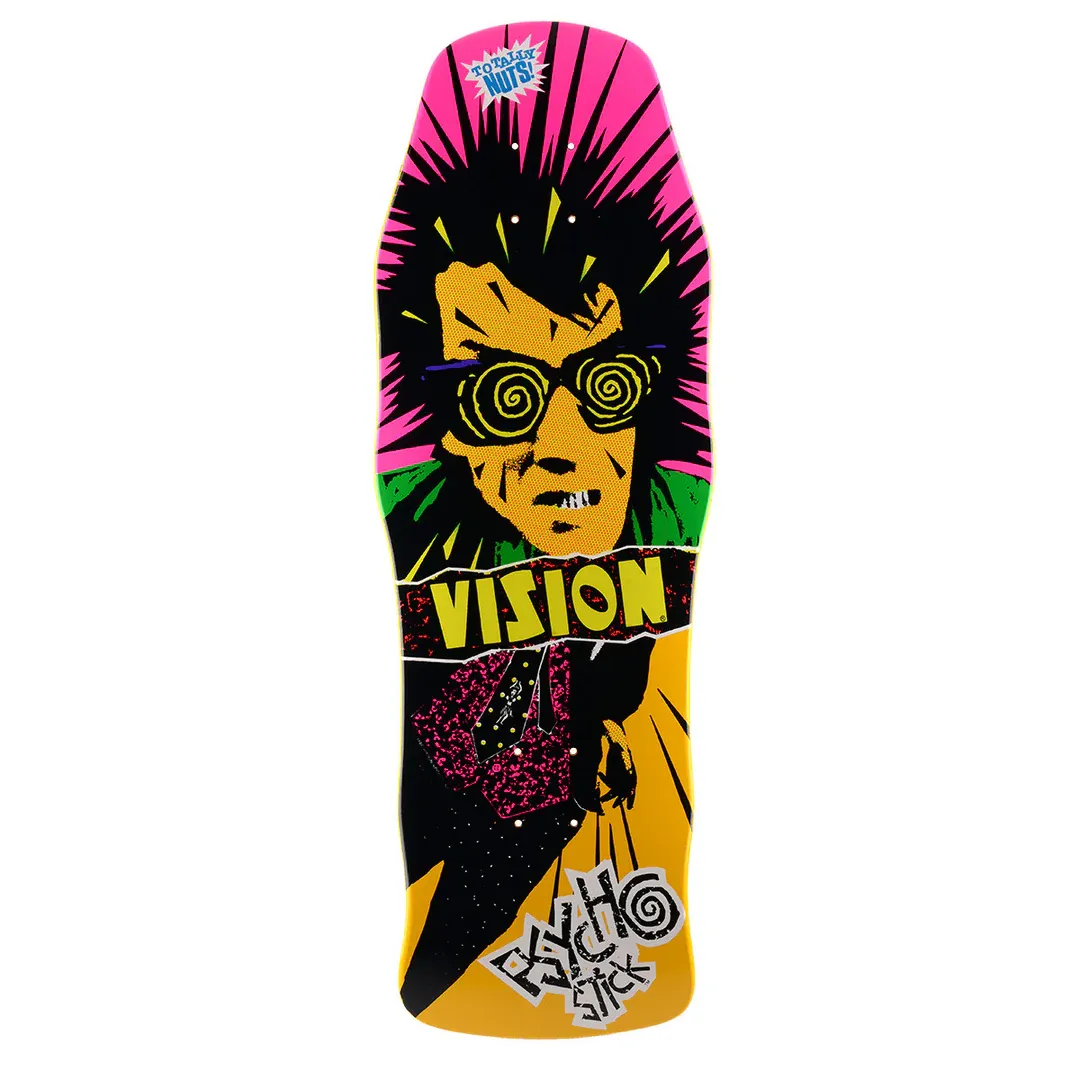 PSYCHO STICK 10&quot; X 30.5&quot;, Color: YELLOW, Size: DECK