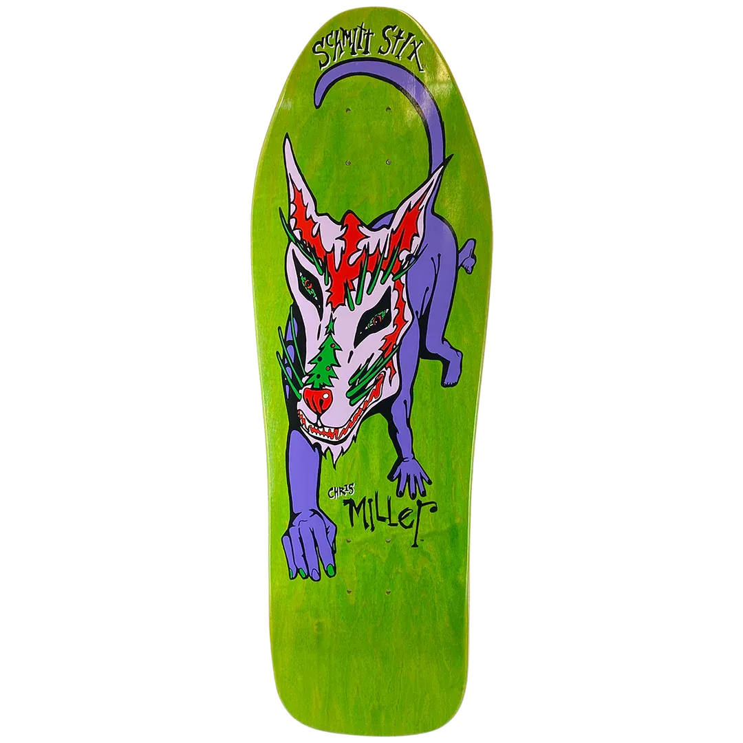 MILLER DOG LARGE 10&quot; X 31.8, Color: GREEN STAIN, Size: DECK