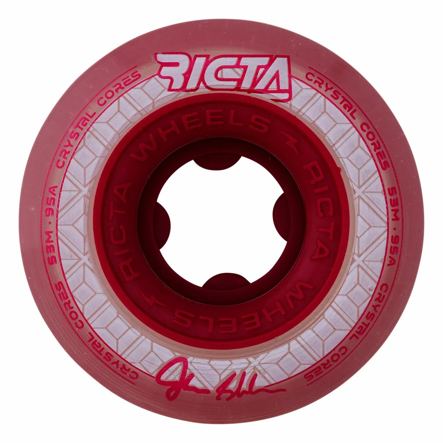 SHANAHAN CRYSTAL CORES CLEAR METAL RED 53MM / 95A