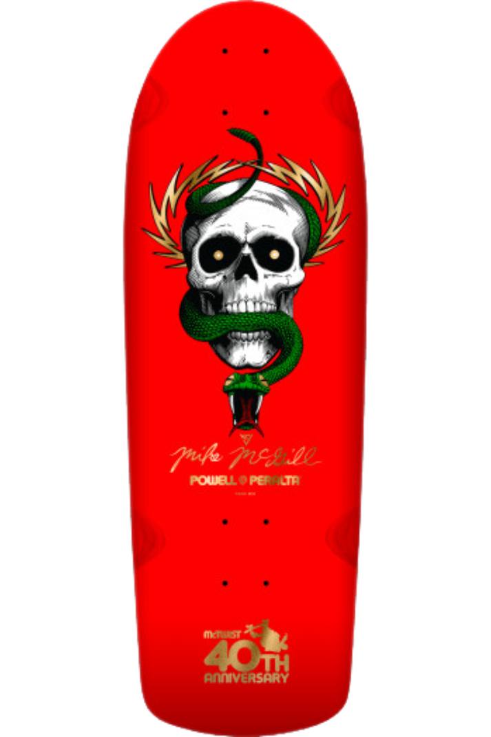 40TH ANNIVERSARY MCGILL SKULL &amp; SNAKE REISSUE 10&quot; DECK