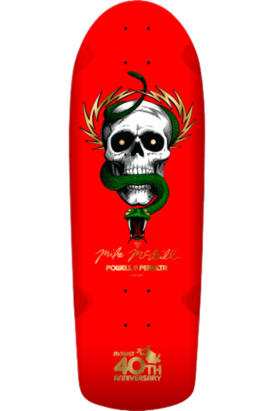 40TH ANNIVERSARY MCGILL SKULL &amp; SNAKE REISSUE 10&quot; DECK
