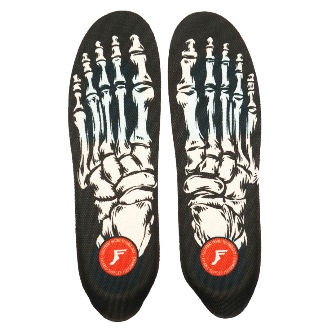 KINGFOAM ELITE MID ACTION SPORTS GEL FP INSOLES SKELETON BLACK