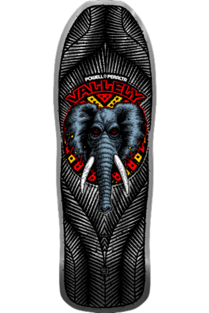 VALLELY ELEPHANT SILVER FOIL REISSUE 10&quot; DECK