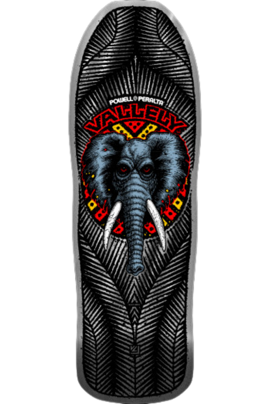 VALLELY ELEPHANT SILVER FOIL REISSUE 10&quot; DECK