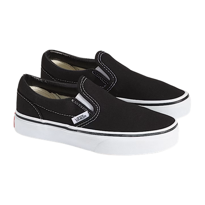 KIDS CLASSIC SLIPON BLACK/TRUE WHITE