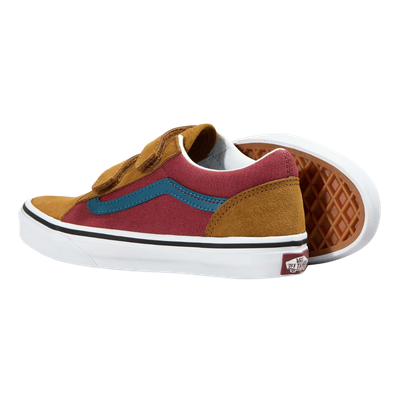 KIDS OLD SKOOL V COLOR BLOCK MULTI/TRUE WHITE
