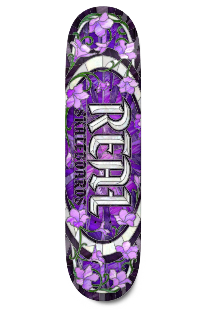 CATHEDRAL OVAL PURPLE TRUE FIT 8.06&quot; DECK