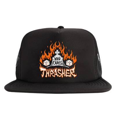 WHO CARES BY NECKFACE TRUCKER HAT