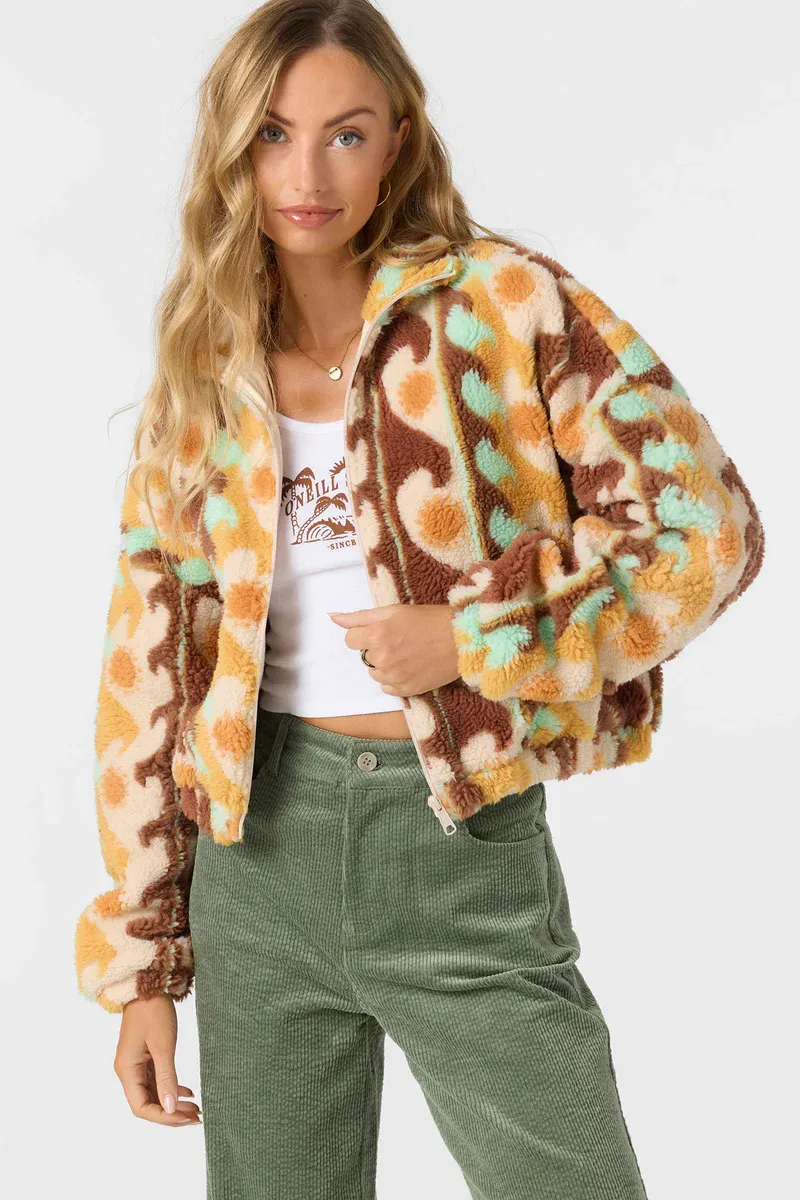 CORDIN JACQUARD FLC ZIP