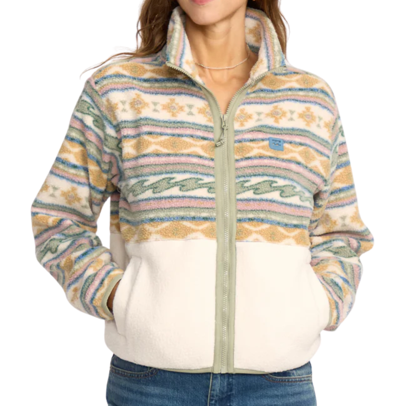 ROCK JETTY MOCK NECK ZIP FLEECE