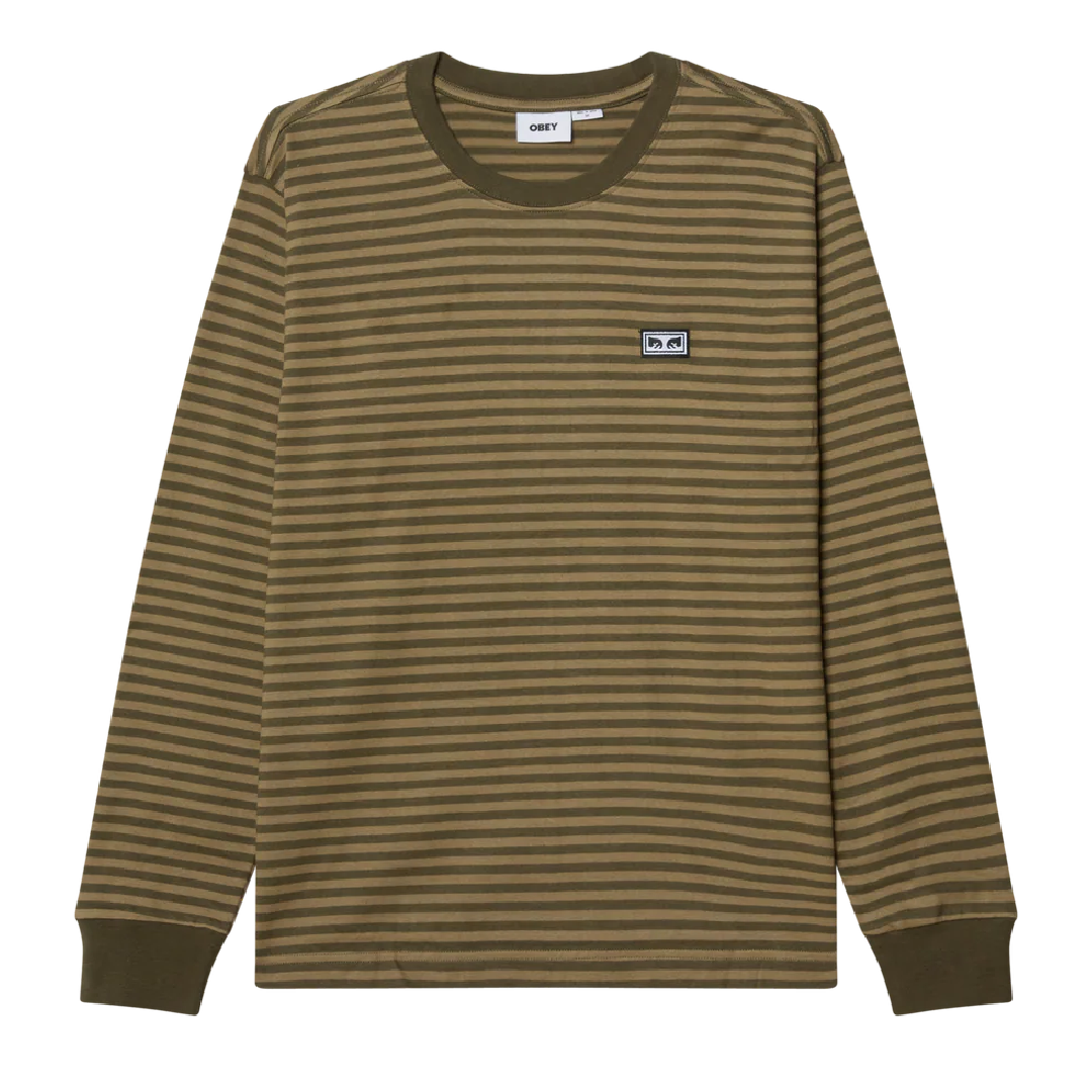 EST WORKS EYES STRIPE LS TEE
