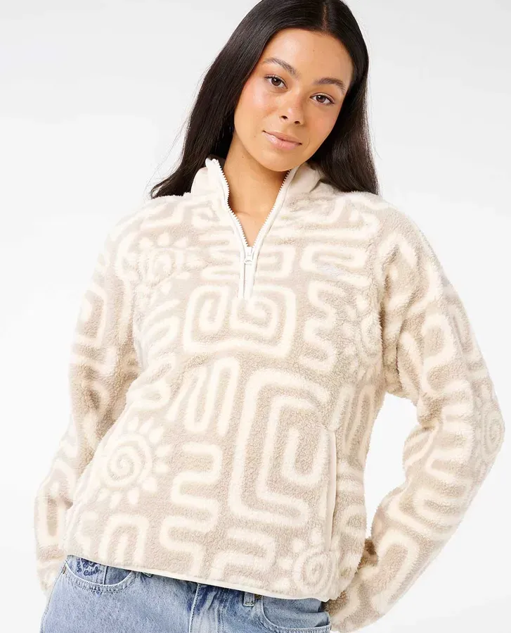 SUNSET LUAU 1/4 ZIP POLAR FLC