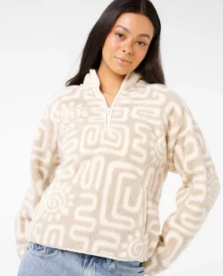 SUNSET LUAU 1/4 ZIP POLAR FLC