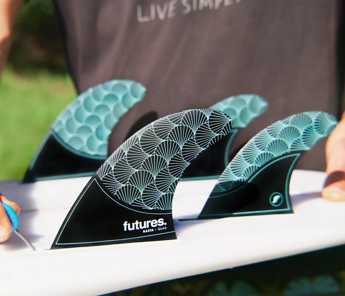 サーフィン・ボディボード FUTURES RASTA HC QUAD RASTA HC QUAD