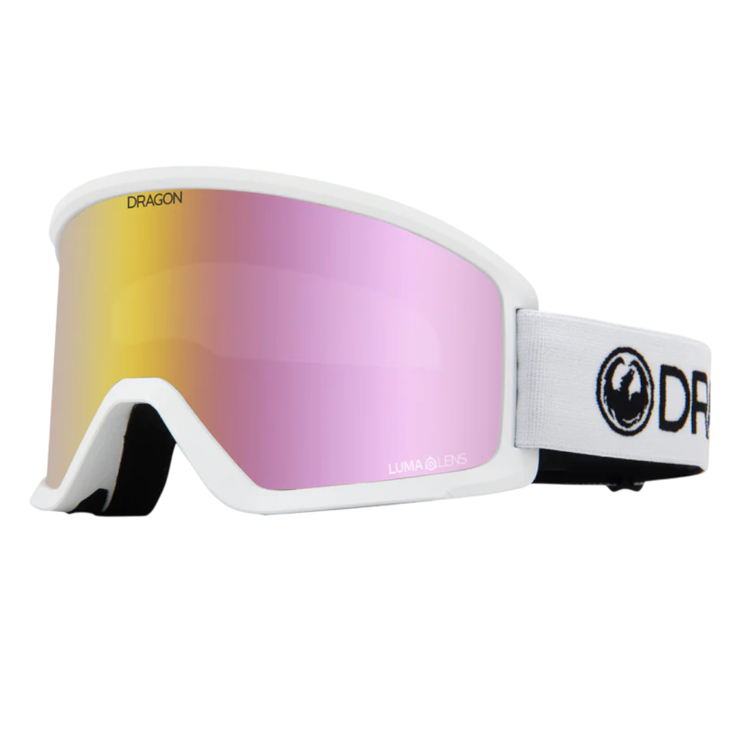 DX3 OTG ION LUMALENS GOGGLE, FRAME: WHITE, LENS: PINK ION