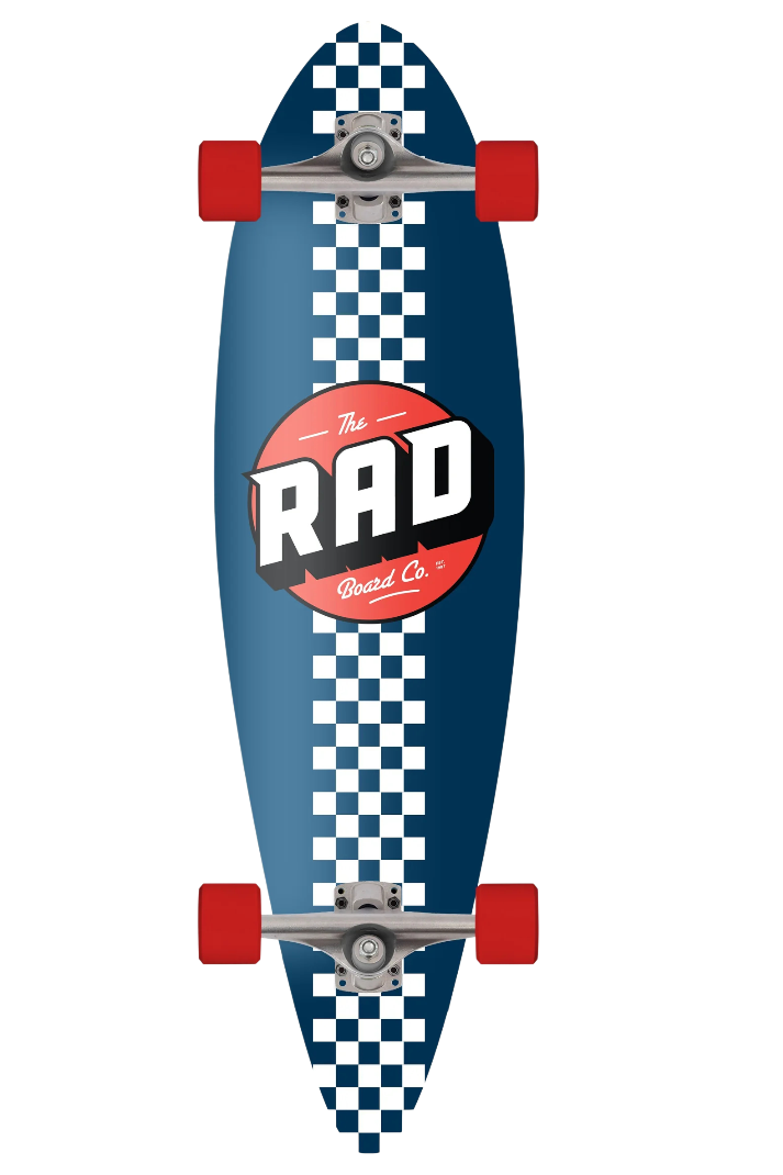 RAD CHECKER STRIPE PINTAIL 9&quot; CRUISER